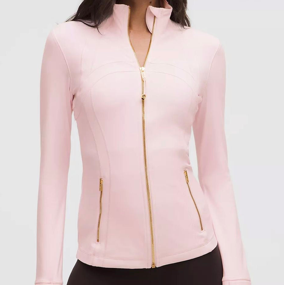 Lululemon - define jacket and leggings (gold zipper)