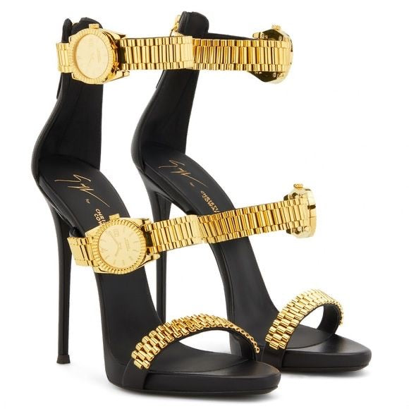 Gold watch heel