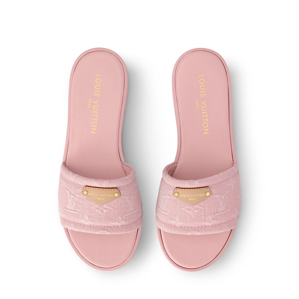Louis Vuitton- Pink monogram slides