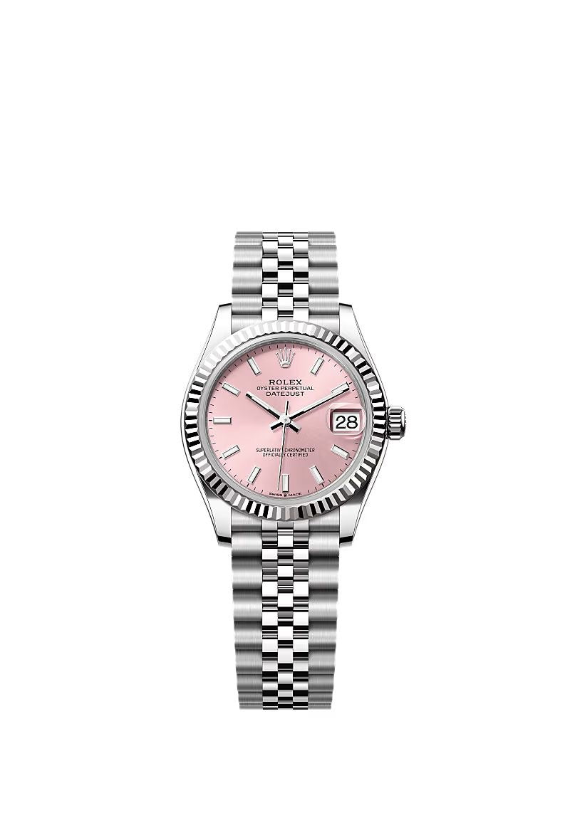 Rolex - Womens silver band watch