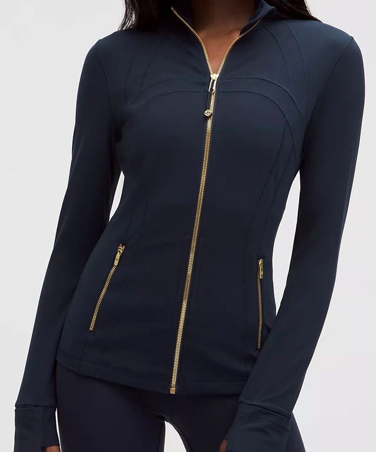 Lululemon - define jacket and leggings (gold zipper)