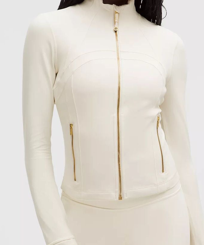Lululemon - define jacket and leggings (gold zipper)